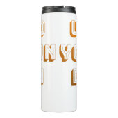 Aangepast ontwerp product uploaden thermosbeker (Achterkant)