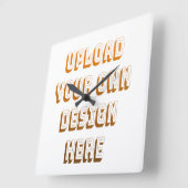 Aangepast ontwerp product uploaden vierkante klok (Hoek)