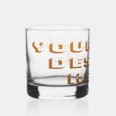 Aangepast ontwerp product uploaden whisky glas (Voorkant)