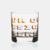 Aangepast ontwerp product uploaden whisky glas (Links)