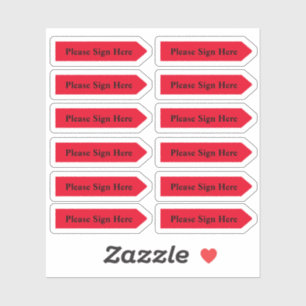 Aangepast ontwerp rode pijl Stickers