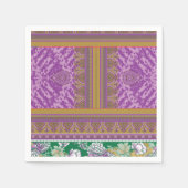 Aangepast ontwerp servetten | Kleurrijke strepen (Voorkant)