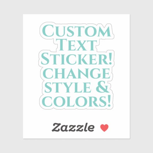 Aangepast ontwerp sticker (Vel)