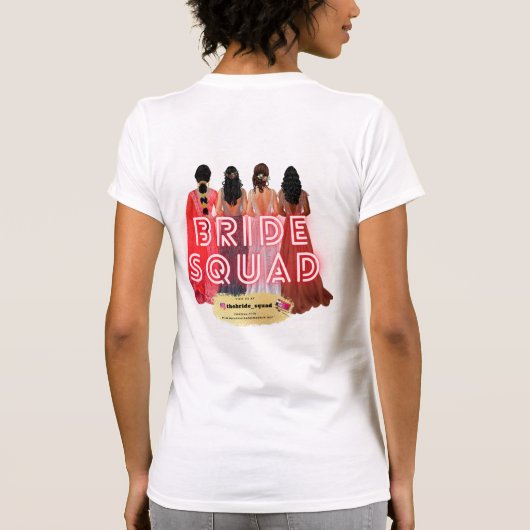 Aangepast ontwerp T-shirt (Achterkant)