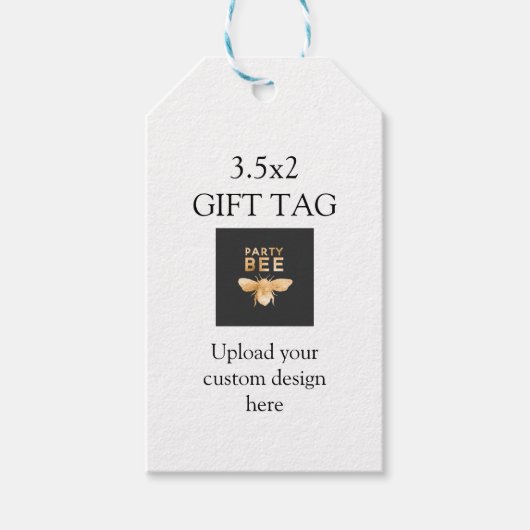 Aangepast ontwerp uploaden cadeaulabel (Voorkant)