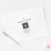 Aangepast ontwerp uploaden ronde sticker (Envelop)