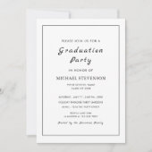 Aangepast ontwerp uw eigen Afstuderen uitnodiging (Voorkant)