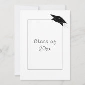 Aangepast ontwerp uw eigen Afstuderen uitnodiging (Achterkant)