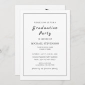 Aangepast ontwerp uw eigen Afstuderen uitnodiging (Voorkant / Achterkant)