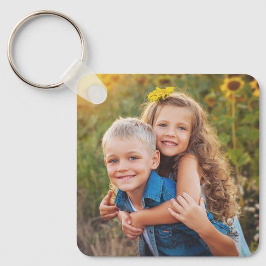 Aangepast ontwerp Uw eigen Schattigee Kinder foto Sleutelhanger (Voorkant)