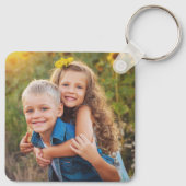 Aangepast ontwerp Uw eigen Schattigee Kinder foto Sleutelhanger (Achterkant)