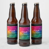 Aangepast ontwerp uw eigen sjabloon zwart bier etiket (Flessen)
