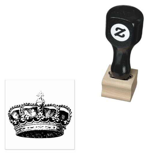 Aangepast ontwerp Uw Logo Personaliseer Crown W /  Rubberstempel (Gestempeld)