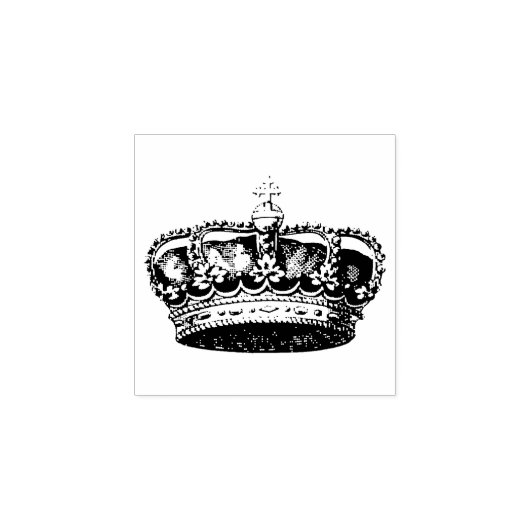 Aangepast ontwerp Uw Logo Personaliseer Crown W /  Rubberstempel (Afrduk)