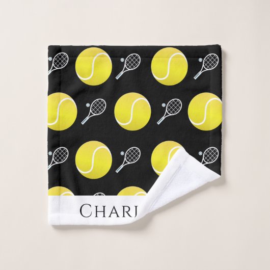 Aangepast ontwerp van het patroon van het Racket B Bad Handdoek (Wasdoekje)