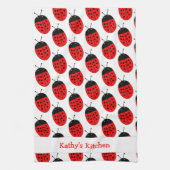 Aangepast ontwerp van Ladybug Theedoek (Verticaal)