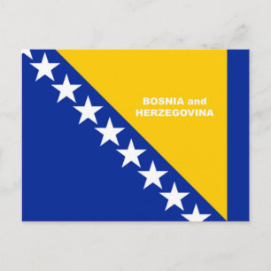 Aangepast ontwerp vlag van Bosnië-Herzegovina Briefkaart