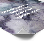 Aangepast ontwerp voor abstracte inkt voeg uw eige poster (Hoek)