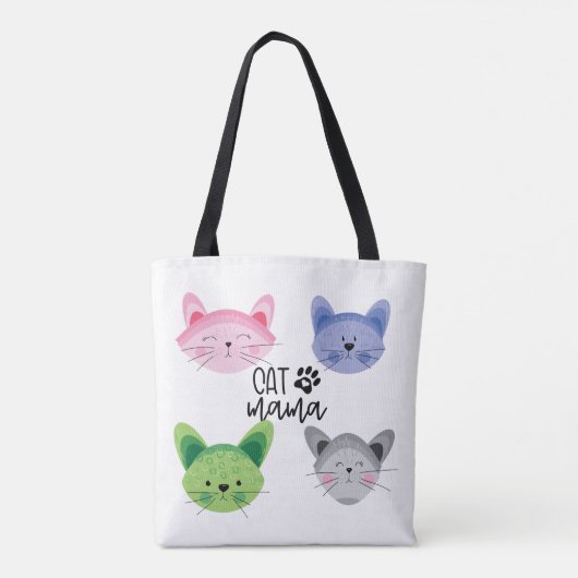 Aangepast ontwerp voor Cat Mama | Tas voor geperso (Achterkant)