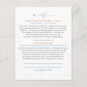 Aangepast ontwerp voor de behuizing voor bruiloft  informatiekaartje (Achterkant)