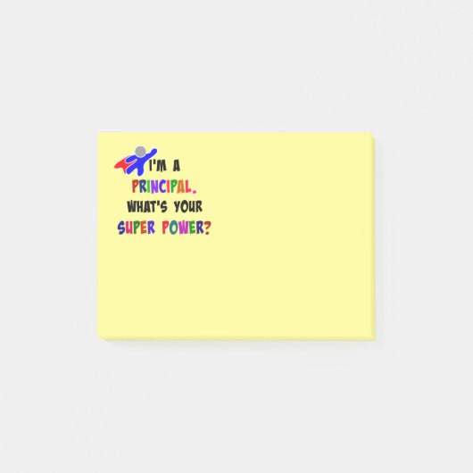 Aangepast ontwerp voor de directeur-superkracht post-it® notes (Voorkant)