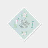 Aangepast ontwerp voor Elegant Spa Party Blue Servet (Hoek)