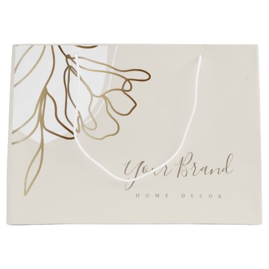 Aangepast ontwerp voor grote papiertas, elegant groot cadeauzakje (Voorkant)