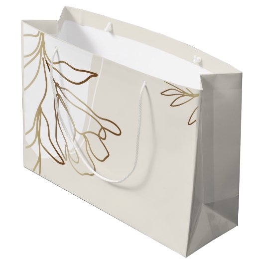 Aangepast ontwerp voor grote papiertas, elegant groot cadeauzakje (Achterkant Gekanteld)