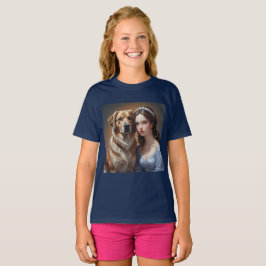 Aangepast ontwerp voor hondenliefhebbers Navy T-sh T-shirt