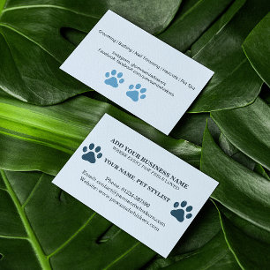 Aangepast ontwerp voor hondenuitlaatservice voor k visitekaartje