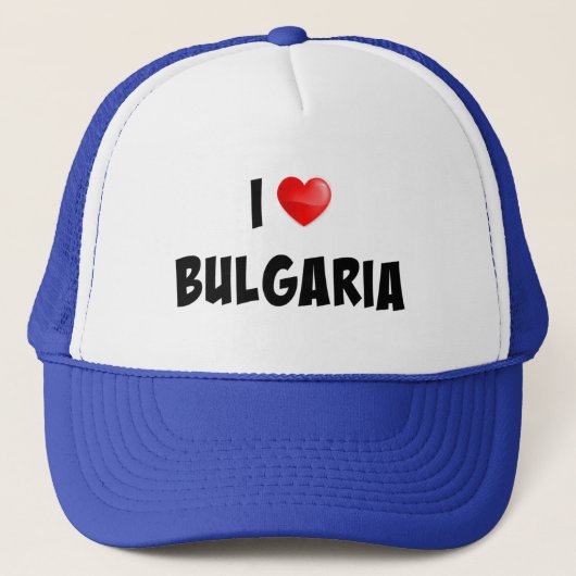 Aangepast ontwerp voor "I Love Bulgaria" Trucker Pet (Voorkant)