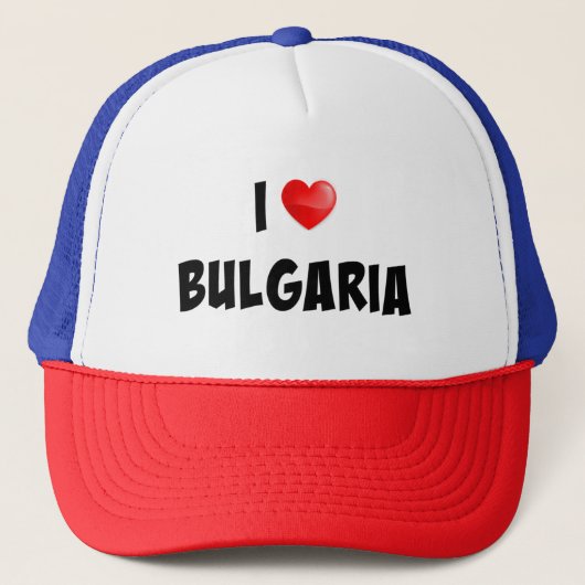 Aangepast ontwerp voor "I Love Bulgaria" Trucker Pet (Voorkant)