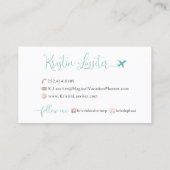 Aangepast ontwerp voor Kaart | Niet bewerkbare Sja Visitekaartje (Achterkant)