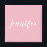 Aangepast ontwerp voor kalender Jennifer-naam Magneet<br><div class="desc">Creëer uw eigen gepersonaliseerde ontwerp. U kunt de kleur van de witte handgeschreven doopvont van de stijlkalligrafie in een andere trendy cursieve optie veranderen. Verander de doopvontgrootte om uw ontwerp van de douanenaam te passen. Dit persoonlijke tekstbericht kan evenveel van het drukgebied opnemen als u zou willen. Pas de stevige...</div>