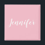 Aangepast ontwerp voor kalender Jennifer-naam Magneet<br><div class="desc">Creëer uw eigen gepersonaliseerde ontwerp. U kunt de kleur van de witte handgeschreven doopvont van de stijlkalligrafie in een andere trendy cursieve optie veranderen. Verander de doopvontgrootte om uw ontwerp van de douanenaam te passen. Dit persoonlijke tekstbericht kan evenveel van het drukgebied opnemen als u zou willen. Pas de stevige...</div>