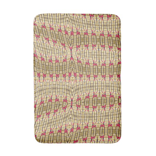 Aangepast ontwerp voor kleurachtergrond pastpatroo badmat (Voorkant Verticaal)