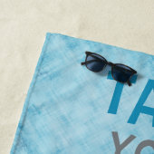 Aangepast ontwerp voor 'made-you-Mark'-draaimachin Strandlaken (In situ)