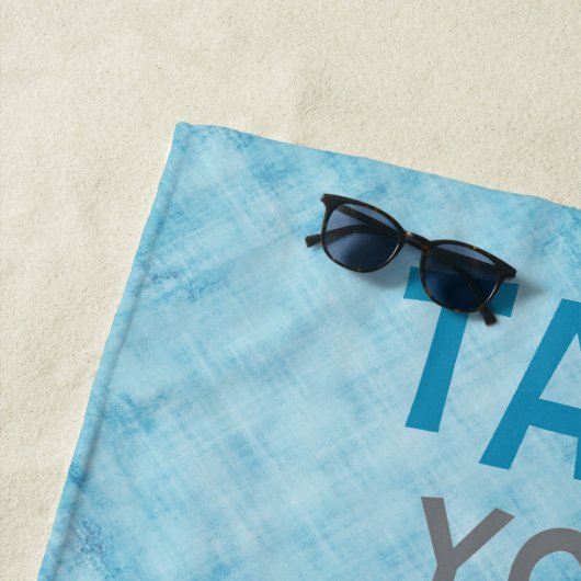 Aangepast ontwerp voor 'made-you-Mark'-draaimachin Strandlaken (In situ)