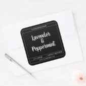 Aangepast ontwerp voor modern kaarslabel vierkante sticker (Envelop)