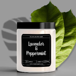 Aangepast ontwerp voor modern kaarslabel vierkante sticker