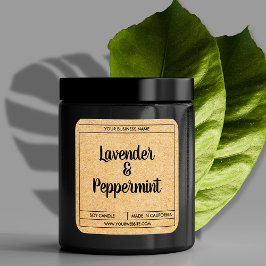 Aangepast ontwerp voor modern kaarslabel vierkante sticker