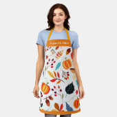 Aangepast ontwerp voor moderne tekst van Herfst Schort (Gedragen)