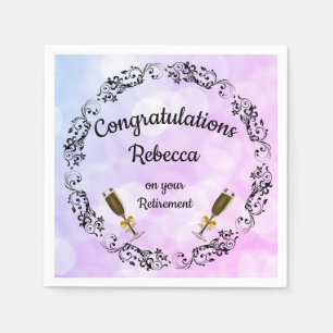 Aangepast ontwerp voor pensionering servet