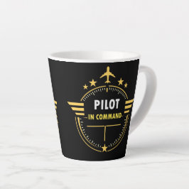 Aangepast ontwerp voor pilotenmok – Volledig bewer Latte Mok