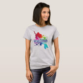 aangepast ontwerp voor regenboogmonogram mermaid n t-shirt (Voorkant volledig)