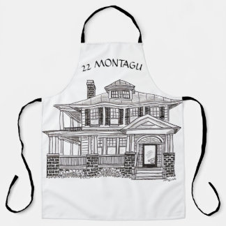 Aangepast ontwerp voor schort met een huis