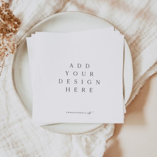 Aangepast ontwerp voor servetenafdrukken servet