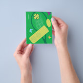 Aangepast ontwerp voor sjabloon voor tennisspeelfi flyer (Hand)