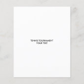 Aangepast ontwerp voor sjabloon voor tennisspeelfi flyer (Achterkant)