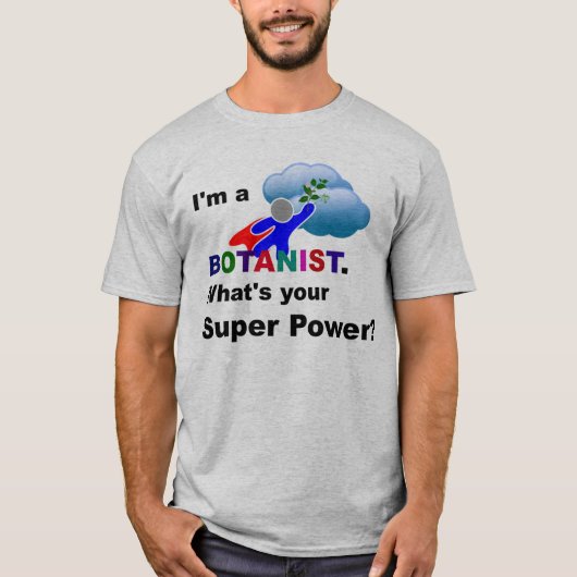 Aangepast ontwerp voor superheld botanist t-shirt (Voorkant)
